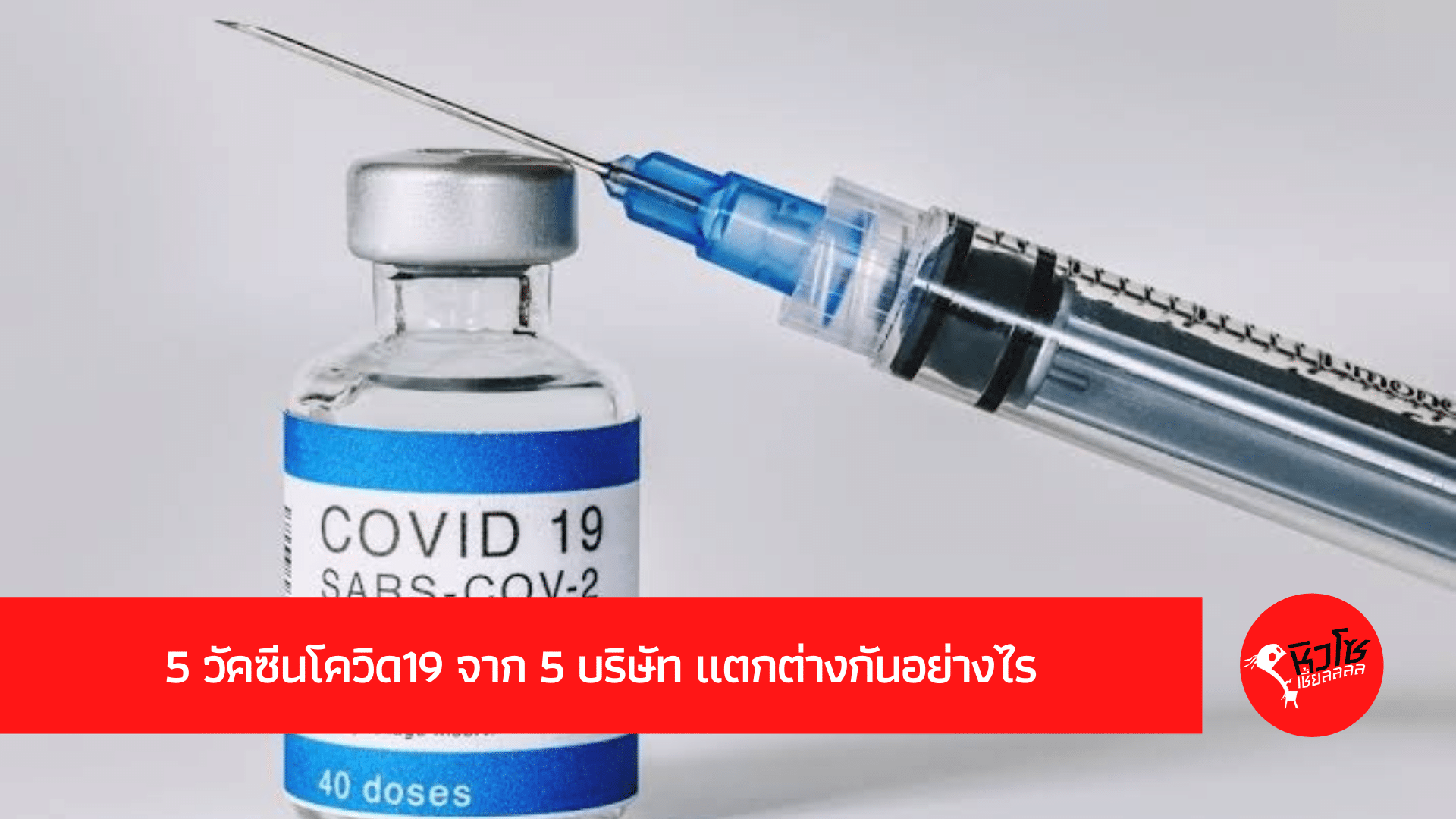 5 วัคซีนโควิด19 จาก 5 บริษัท แตกต่างกันอย่างไร